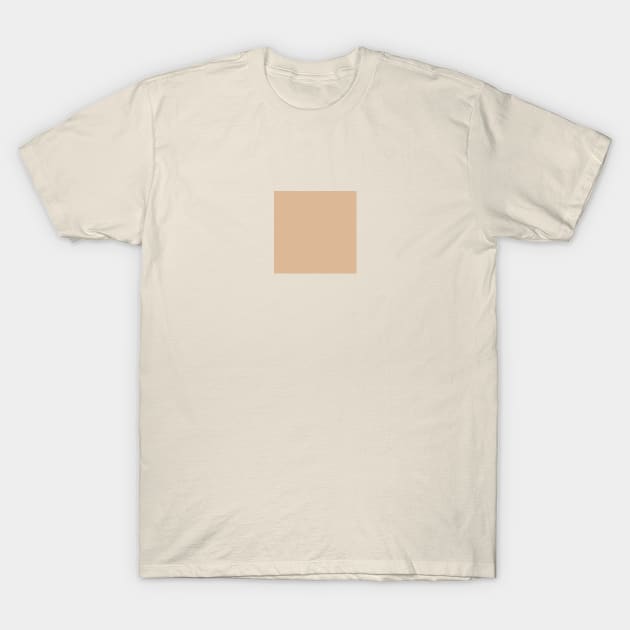 Minimalist pale roasted beige color decor T-Shirt by Merch ArtsJet